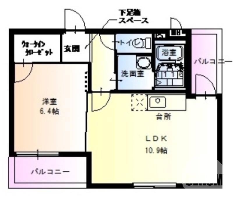 東三国ヶ丘町の完工年月(2016年1月)築の賃貸アパートの間取り