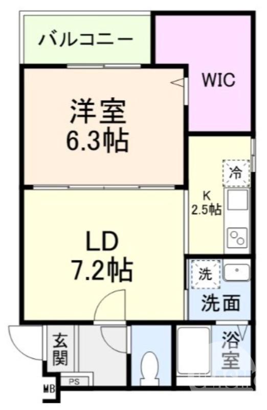 土師町の完工年月(2026年1月)築の賃貸アパートの間取り