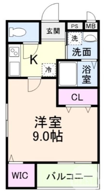 土師町の完工年月(2026年1月)築の賃貸アパートの間取り