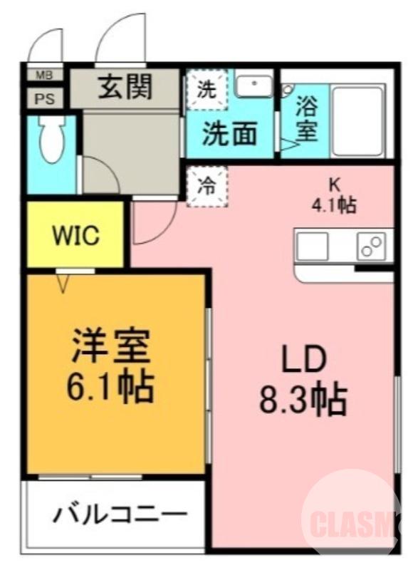 土師町の完工年月(2026年1月)築の賃貸アパートの間取り