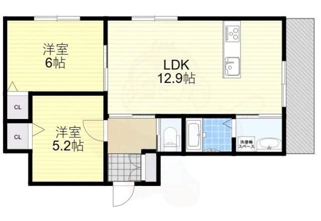 南向陽町の完工年月(2025年5月)築の賃貸アパートの間取り