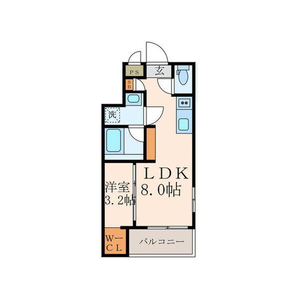 内本町の完工年月(2025年12月)築の賃貸アパートの間取り