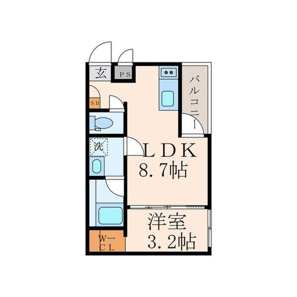 内本町の完工年月(2025年12月)築の賃貸アパートの間取り