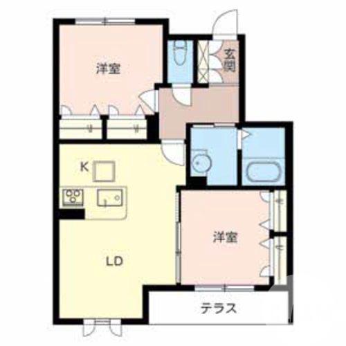 豊田の完工年月(2011年4月)築の賃貸アパートの間取り