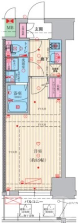 小松の完工年月(2025年10月)築の賃貸マンションの間取り