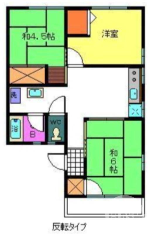 百舌鳥本町の完工年月(1990年1月)築の賃貸アパートの間取り