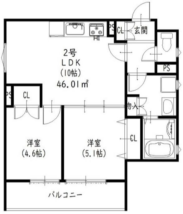 日置荘西町の完工年月(2025年11月)築の賃貸アパートの間取り