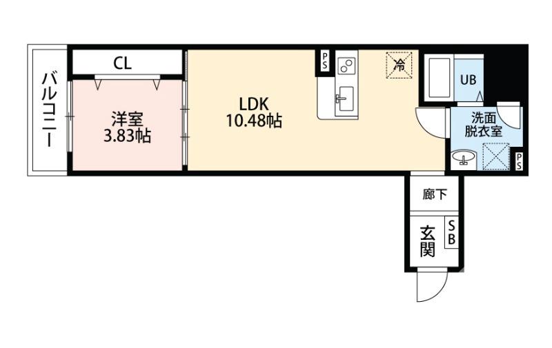 常磐町の完工年月(2022年3月)築の賃貸アパートの間取り