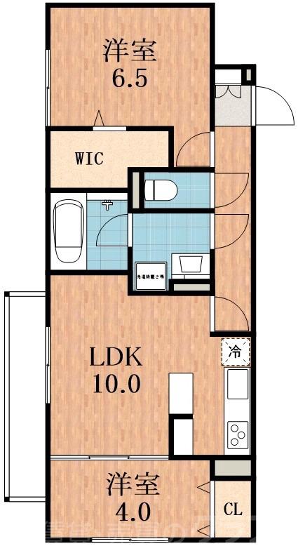 加美正覚寺の完工年月(2018年11月)築の賃貸アパートの間取り
