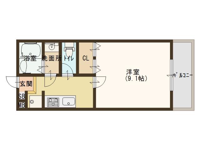 浜寺石津町西の完工年月(2002年12月)築の賃貸アパートの間取り