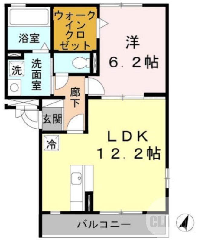 深井中町の完工年月(2007年9月)築の賃貸アパートの間取り