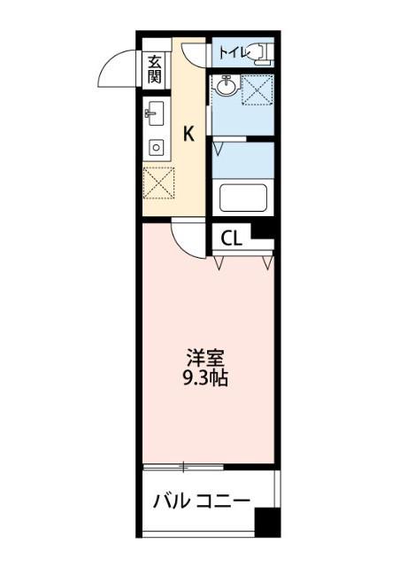 鉄砲町の完工年月(2019年4月)築の賃貸マンションの間取り