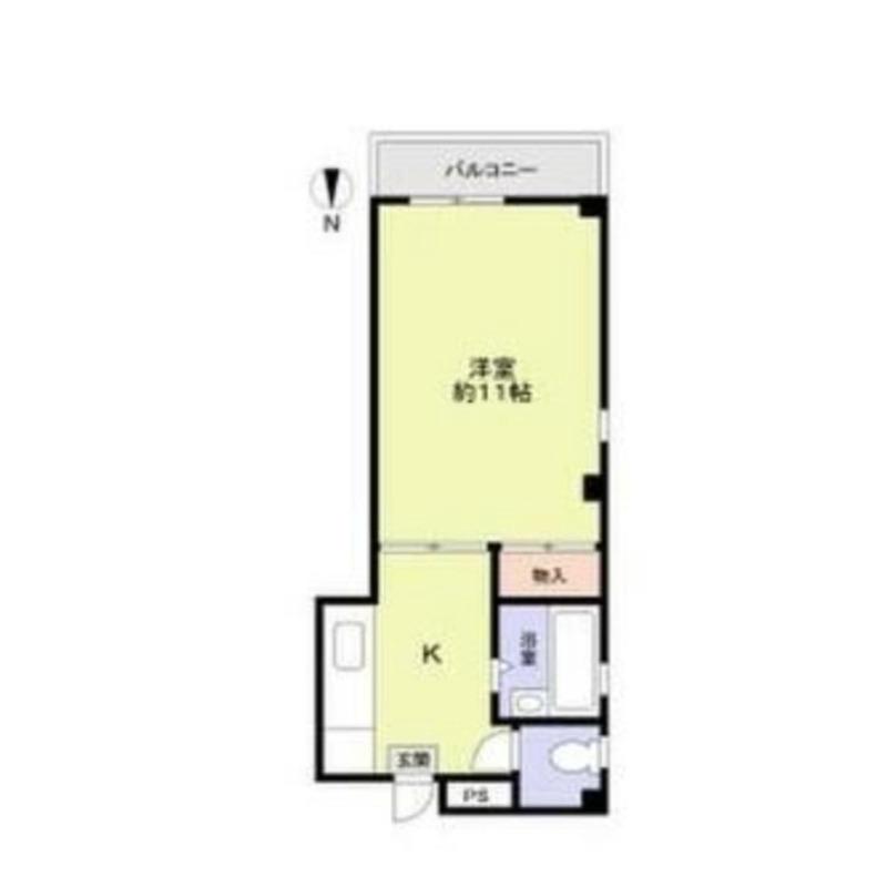 小松の完工年月(1999年11月)築の賃貸マンションの間取り