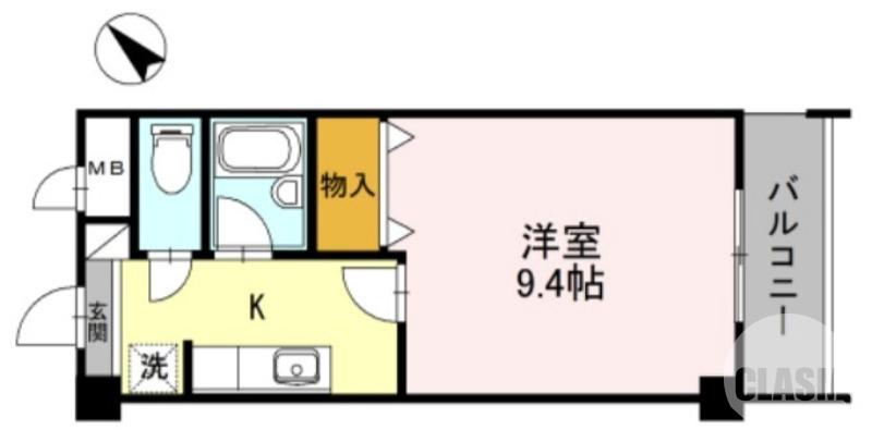 長曽根町の完工年月(2001年2月)築の賃貸マンションの間取り