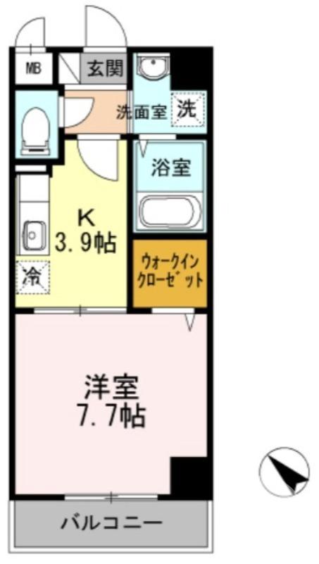 中百舌鳥町の完工年月(2006年2月)築の賃貸マンションの間取り