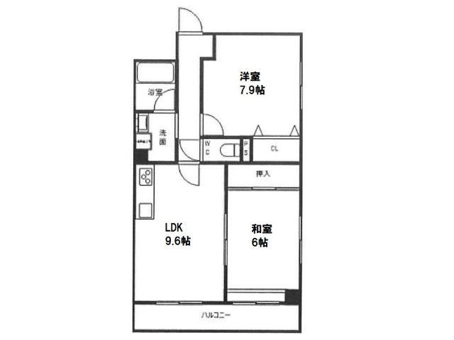大町西の完工年月(1997年4月)築の賃貸マンションの間取り