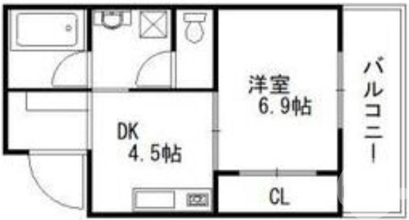 大美野の完工年月(2002年3月)築の賃貸マンションの間取り