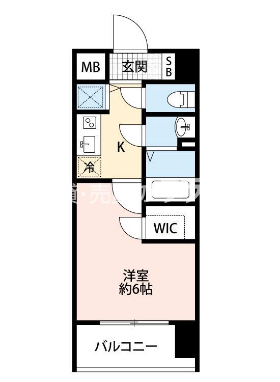 エステージ難波WESTの間取り