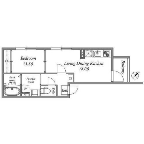 淡路の完工年月(2025年12月)築の賃貸アパートの間取り