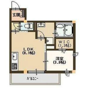 東一津屋の完工年月(2017年3月)築の賃貸アパートの間取り