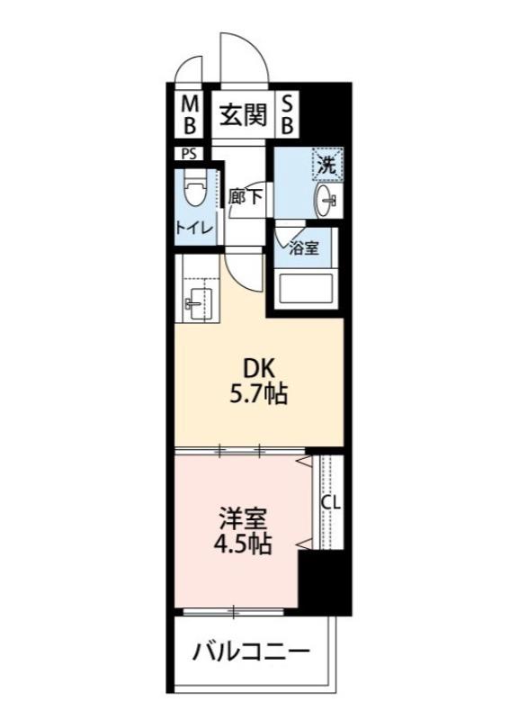 綾之町東の完工年月(2026年3月)築の賃貸マンションの間取り