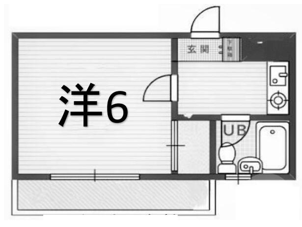 片山町の完工年月(1989年3月)築の賃貸マンションの間取り