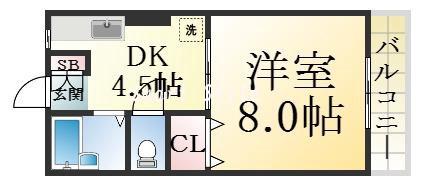タウンハイム須磨南の間取り