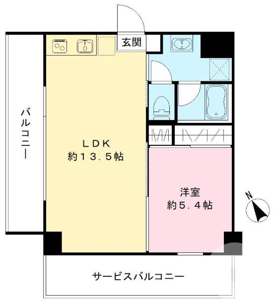 栄橋町の完工年月(2006年2月)築の賃貸マンションの間取り