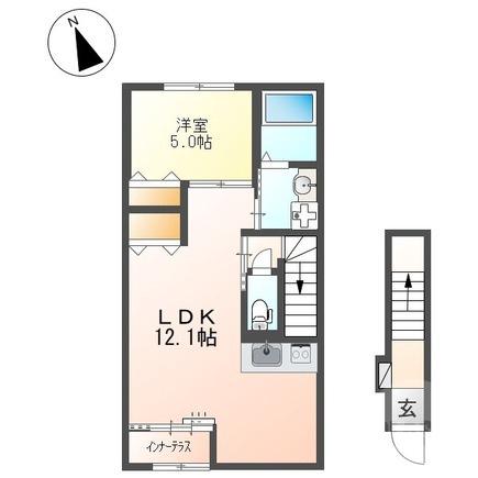 清和園町の完工年月(2026年1月)築の賃貸アパートの間取り
