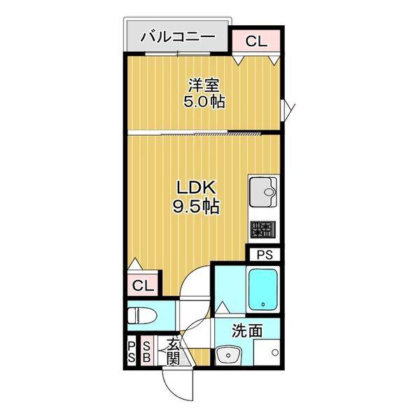 春日の完工年月(2026年1月)築の賃貸アパートの間取り