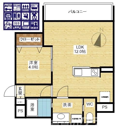 リブレメゾン東三国Ⅰの間取り
