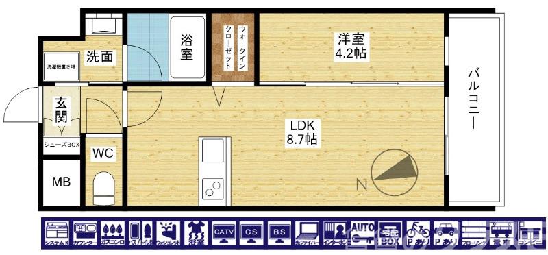 スプランディッドライズ新大阪ノースの間取り