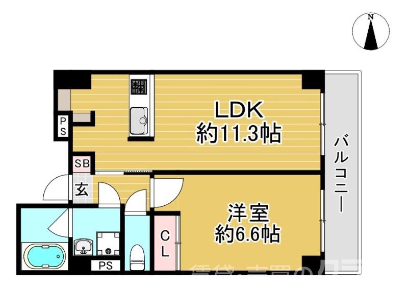 AKS NISHIYAMAの間取り