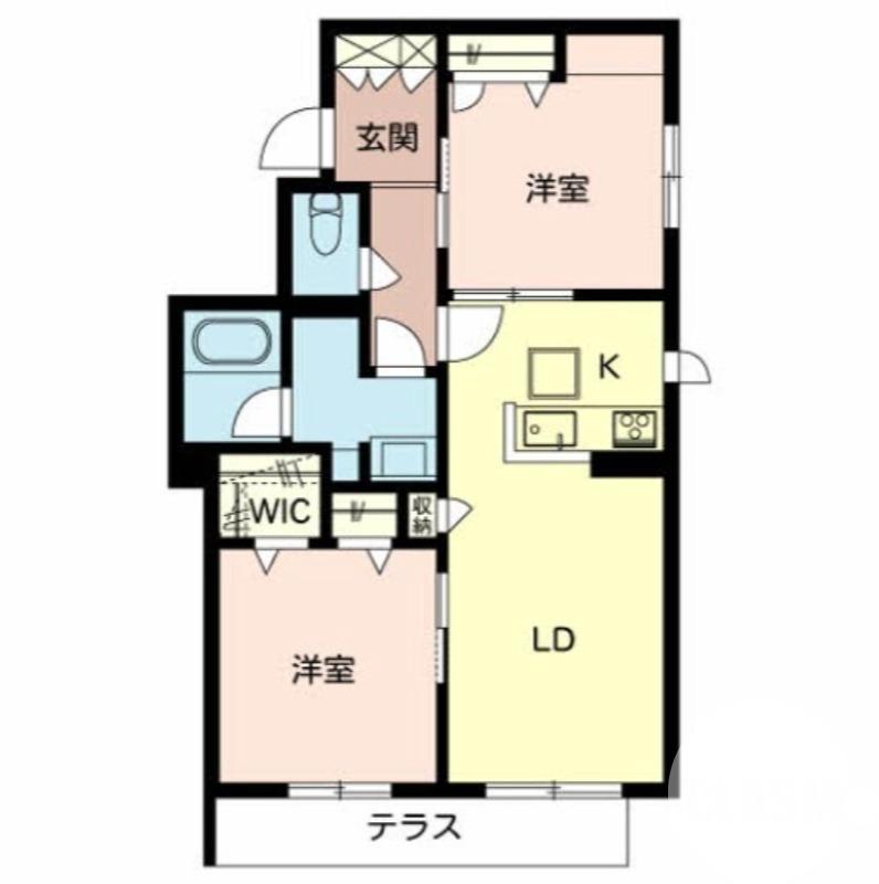 伏屋町の完工年月(2020年11月)築の賃貸アパートの間取り