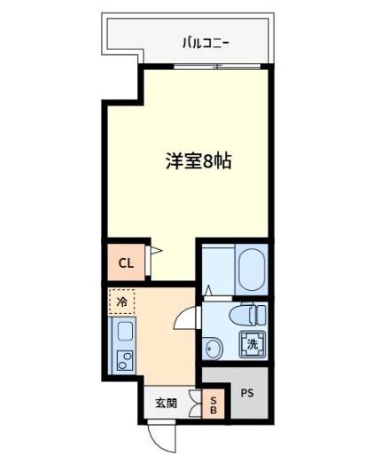 宿院町東の完工年月(2017年2月)築の賃貸マンションの間取り