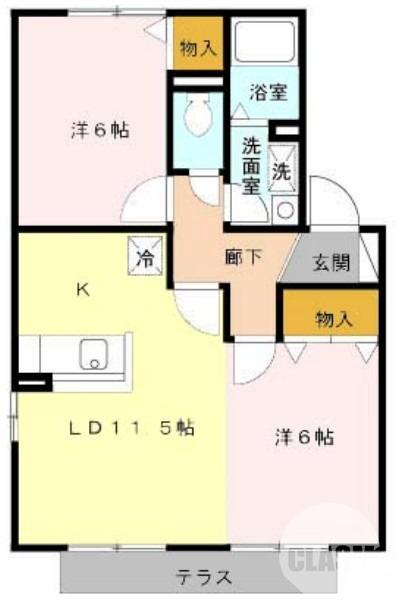 北花田町の完工年月(2003年4月)築の賃貸アパートの間取り