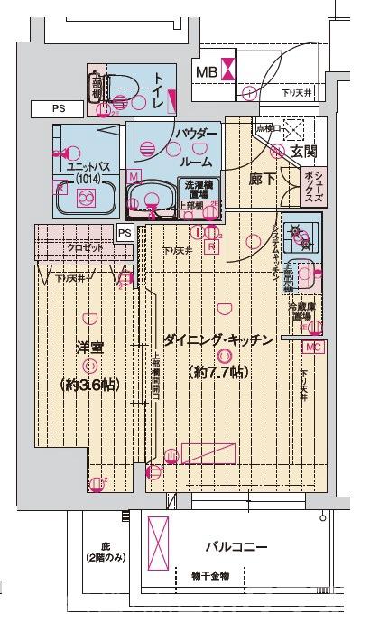 Asclaire京都西院(アスクレア京都西院)の間取り