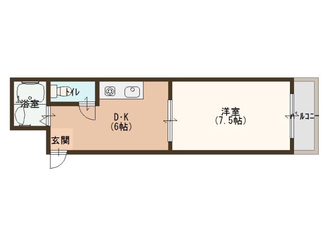 戎之町東の完工年月(2003年8月)築の賃貸マンションの間取り