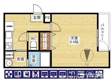 フジパレス塚本駅西Ⅱ番館の間取り