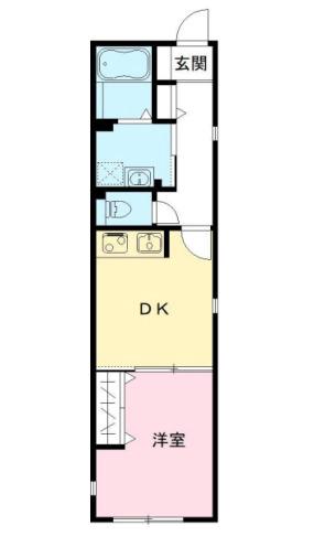 常磐町の完工年月(2021年3月)築の賃貸アパートの間取り
