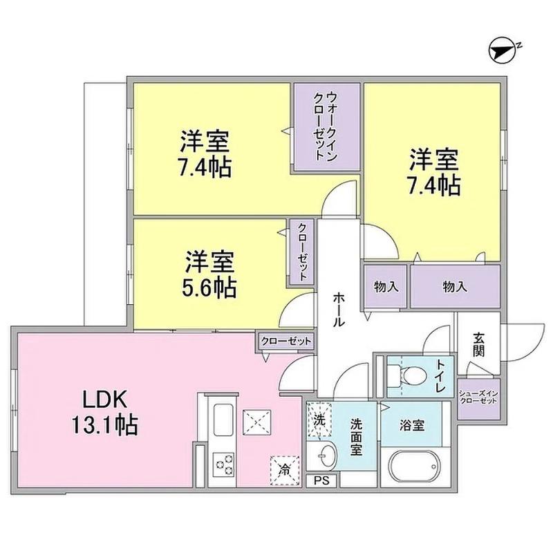 ハープアベニュー長岡京の間取り