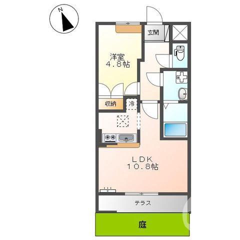 多治井の完工年月(2010年4月)築の賃貸アパートの間取り
