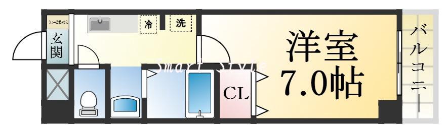 フルール須磨の間取り