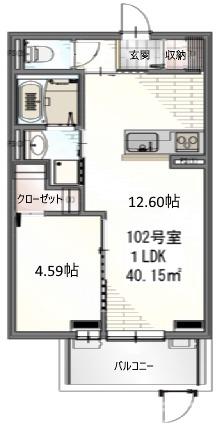 Side西ノ京の間取り
