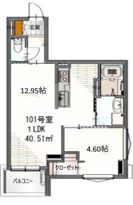 Side西ノ京の間取り