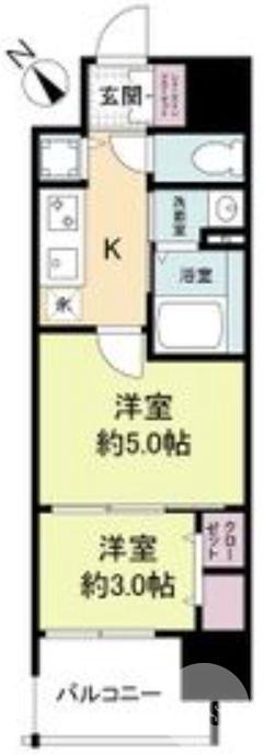 大町東の完工年月(2026年1月)築の賃貸マンションの間取り
