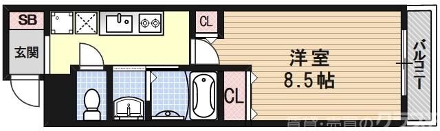 ARTISTA御所西ドゥーエ(アルティスタ御所西ドゥーエ)の間取り