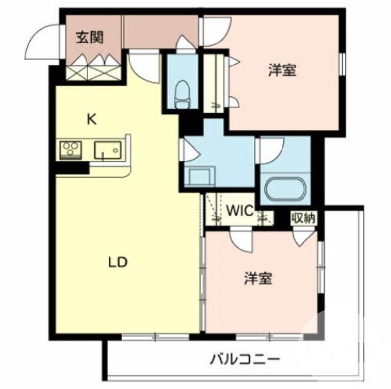 東浅香山町の完工年月(2019年9月)築の賃貸マンションの間取り