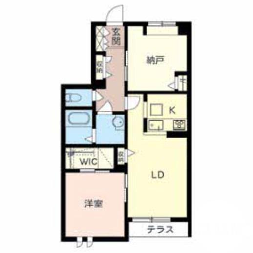 新金岡町の完工年月(2016年4月)築の賃貸マンションの間取り
