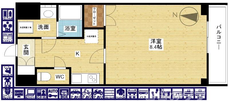 クレアート新大阪セレニティの間取り